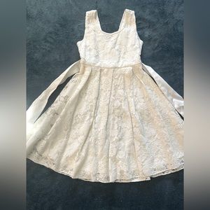 Very cute white dress for little girls